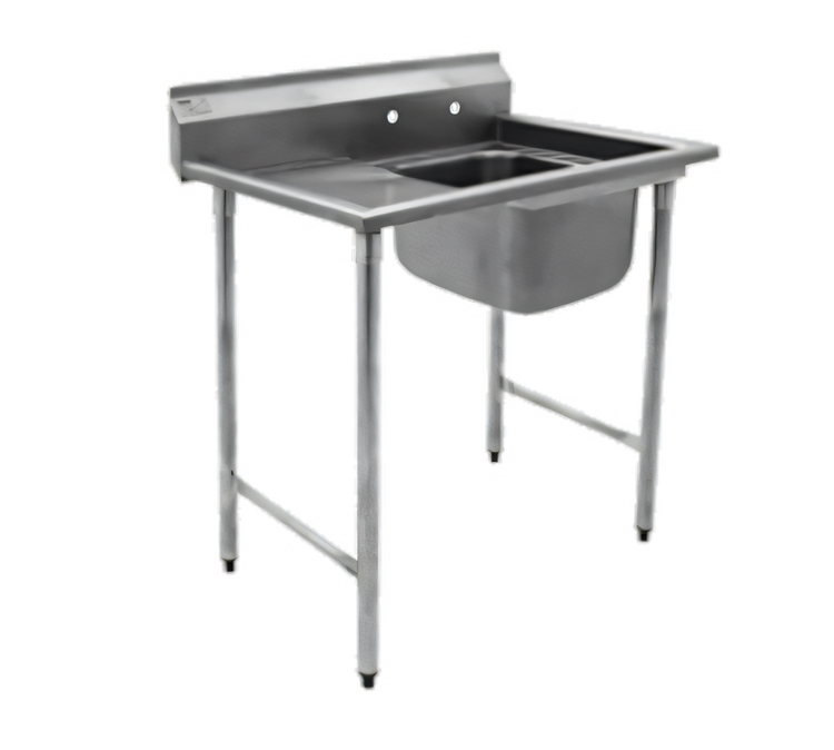 Product image #1 for Eagle Group 412 Series 1-Compartment Commercial Sink with 18" Left Drainboard, 430 Stainless Steel