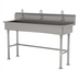 Thumbnail image #1 for 60-Inch Freestanding 3-Station Multiwash Hand Wash Sink with Electronic Faucets