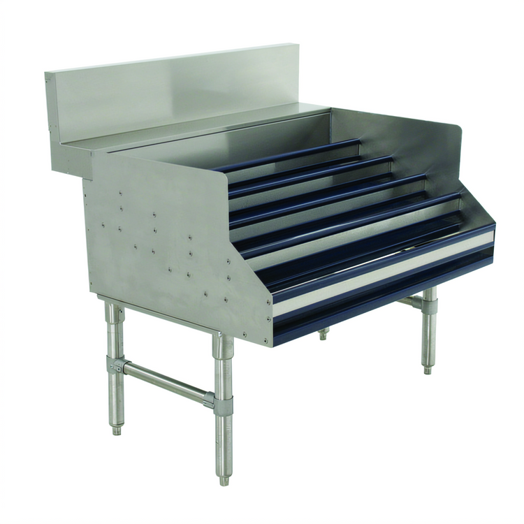 Product image #1 for Advance Tabco Prestige Freestanding 5-Step Stainless Steel Liquor Bottle Display Unit