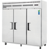 Thumbnail image #1 for Everest Refrigeration Three-Section Reach-In Freezer, 71.0 Cu. Ft., Top-Mounted Self-Contained Refrigeration