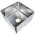 Thumbnail image #1 for BK Resources Single Compartment Weld-In 304 Stainless Steel Sink, 18 x 24 x 14 Inches Deep