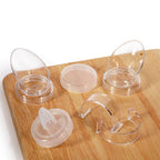 Thumbnail image #1 for G.E.T. JUICE POURCL Clear Polypropylene Juice Pour Lid for Salad Dressing Bottles 1 Dozen