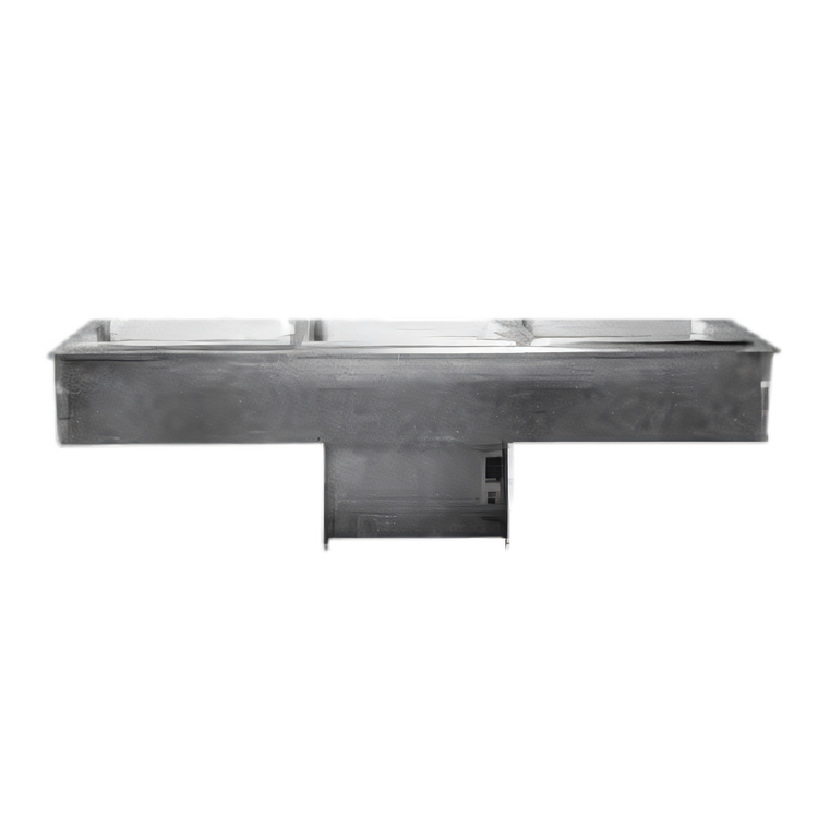 Product image #1 for Delfield Narrow Drop-In Self-Contained Refrigerated Cold Pan, 2 Full-Size Pan Capacity, 46-3/4 Inch W x 18 Inch D