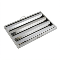 Winco 16 Inch x 20 Inch Stainless Steel Hood Filter