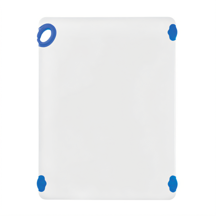 Product image #1 for Winco STATIKBoard 18 x 24 x 1/2-Inch Blue Rectangular Co-Polymer Cutting Board with Rubber Grip Hook
