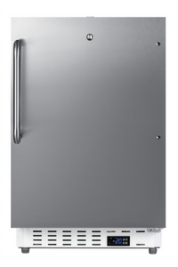 Summit Appliance SCF505SSTBADA Upright Undercounter All-Freezer with Stainless Steel Door and 32-Inch Height