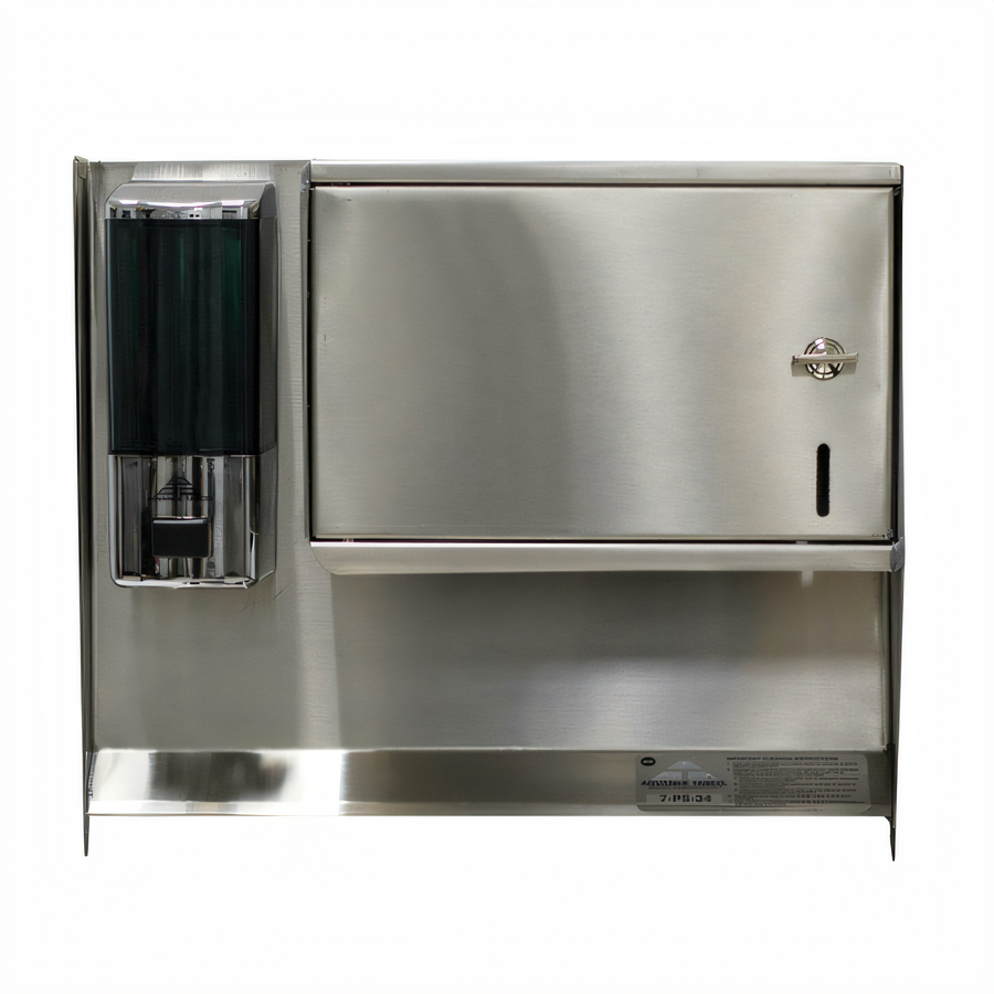 Product image #1 for Advance Tabco Stainless Steel C-Fold Manual Soap & Paper Towel Dispenser for 17-Inch Wide Hand Sinks