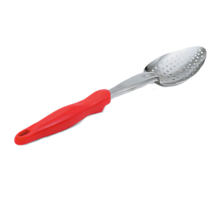 Product image #1 for Ergo Grip™ Heavy Duty Perforated Serving Spoon with Red Nylon Handle