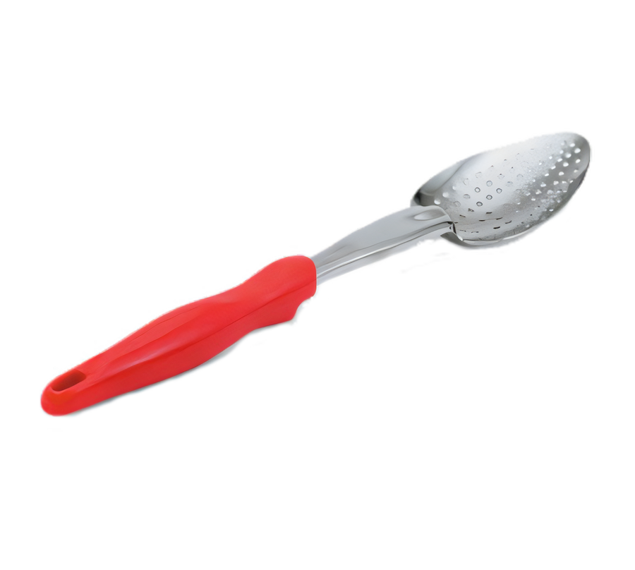 Product image #1 for Ergo Grip™ Heavy Duty Perforated Serving Spoon with Red Nylon Handle