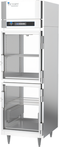 Victory UltraSpec™ HS-1D-1-PT-HG One-Section Pass-Thru Heated Cabinet with Half-Size Glass Doors