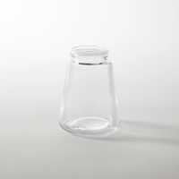 American Metalcraft 10 oz. Clear Glass Tabletop Syrup Dispenser with Screw-On Top