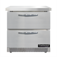 Continental Refrigerator SWF32N-FB-D 32-Inch Front Breathing Worktop Freezer with Two Drawers, R290 Hydrocarbon