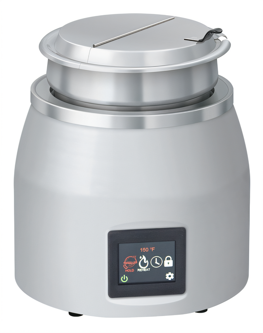 Product image #1 for Hatco Quick Ship Countertop Dry Soup Warmer, 7 Qt., Clear Anodized