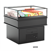 Oasis® Mobile Refrigerated Self-Service Island Open-Air Cooler, 38-1/8 Inch W, Self-Contained Refrigeration