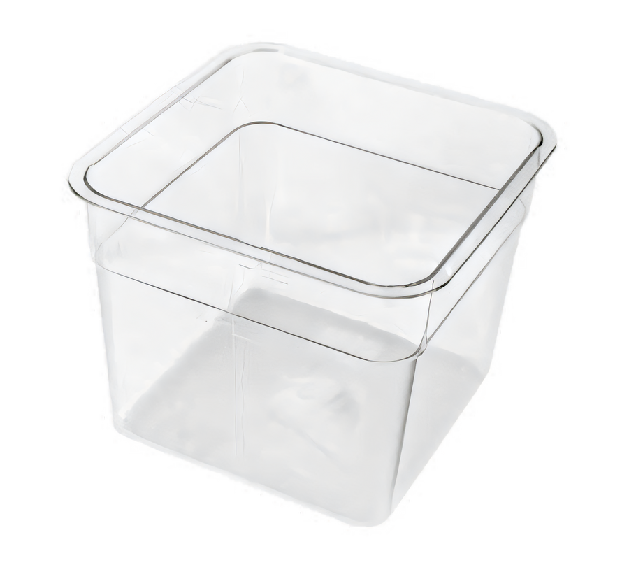 Product image #1 for Crestware 6 Qt Square Clear Polycarbonate Food Storage Container