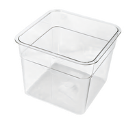Crestware 6 Qt Square Clear Polycarbonate Food Storage Container
