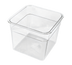 Thumbnail image #1 for Crestware 6 Qt Square Clear Polycarbonate Food Storage Container