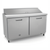 Thumbnail image #1 for Kelvinator Commercial Two-Section Refrigerated Sandwich/Salad Prep Table, 61-1/4 Inch, 16 x 1/6 Pan Capacity