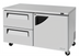 Thumbnail image #1 for Turbo Air Super Deluxe Two-Section Undercounter Freezer with 2 Drawers and 1 Right-Hinged Door, 60 1/4-Inch