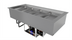 Thumbnail image #1 for Hatco Quick Ship 4-Pan Full-Size Top-Mount Drop-In Refrigerated Well, Self-Contained, R-290