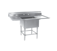 Spec-Master FN Series 1-Compartment Floor Model Sink with Right-Hand Drainboard