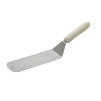 Winco TWP-90 Flexible Stainless Steel Turner with White Polypropylene Handle, 8-1/4 x 2-7/8 Inch
