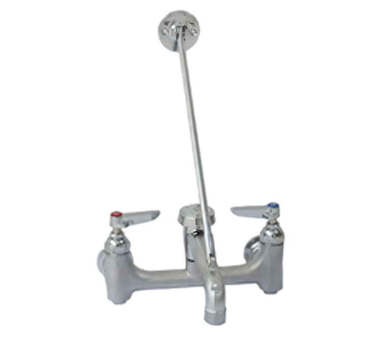 Product image #1 for Mop Sink Service Faucet with Vacuum Breaker, 8-Inch Centers, 1/2-Inch NPT Female Inlets
