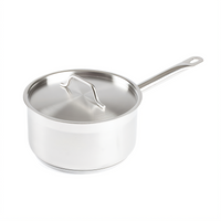 Premium 3-1/2 Qt Round 18/8 Stainless Steel Sauce Pan with Cover