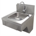 Thumbnail image #1 for ADA Compliant Wall-Mounted Stainless Steel Hand Sink with Tapered Bowl, Electronic Faucet, and Soap Dispenser