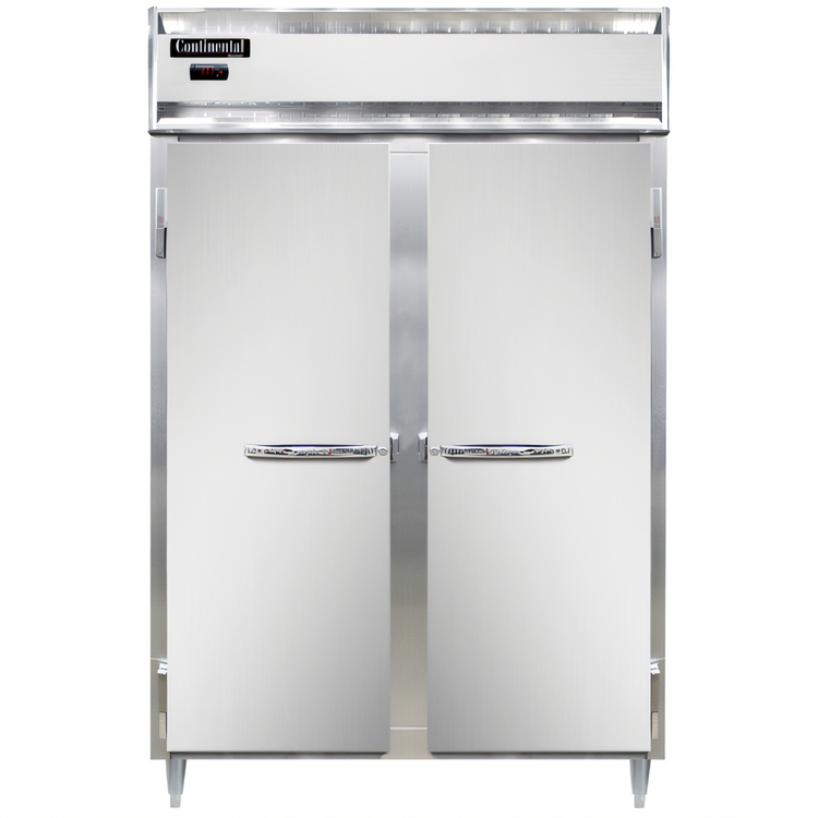 Product image #1 for Continental Refrigerator Designer Line DL2W-SS Two-Section Reach-In Heated Holding Cabinet, Stainless Steel