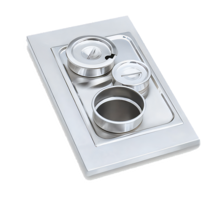 Product image #1 for Vollrath Stainless Steel Food Bar Adapter Plate with 3 Round Cutouts