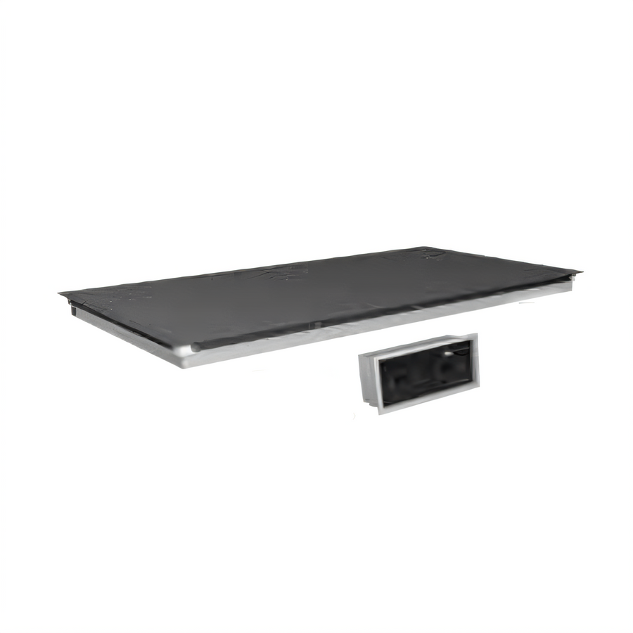 Product image #1 for Hatco HCSBFX-24-F 24-Inch Built-In Flush Top Hot/Cold Shelf, Remote Refrigeration, Hardcoat Aluminum