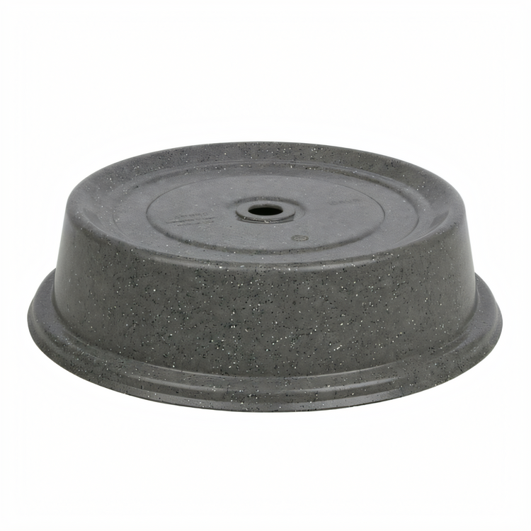 Product image #1 for Cambro Versa Camcover Round Fiberglass Plate Cover, 9-9/16 Inch Inside Diameter, Granite Gray