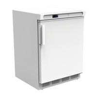 Serv-Ware Value Series 1-Door Undercounter Freezer, 5 Cu. Ft., White Painted Finish
