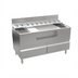 Thumbnail image #1 for Krowne Alchemy Series The Forty-Eight Lab 48-Inch Bar Ice Bin and Mise-En-Place Station with Cabinet Base