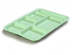Thumbnail image #1 for Carlisle Right-Handed 6-Compartment Rectangular Compartment Tray, 14-3/8 x 10 Inches, Green