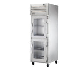 Thumbnail image #1 for True Mfg. - General Foodservice SPEC SERIES STA1R-2HG-HC One-Section Reach-In Refrigerator, Glass Half Doors, Stainless Steel, Top-Mounted