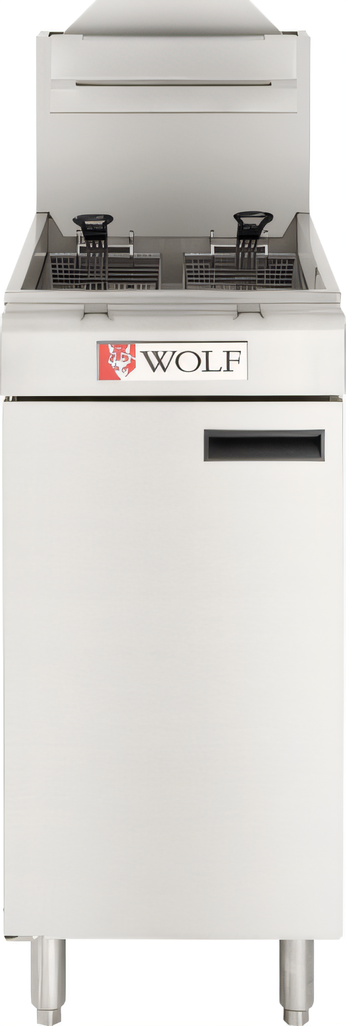Product image #1 for Wolf Freestanding Gas Fryer with Twin Baskets, 15-1/2 Inch Wide, 45-50 lb Capacity