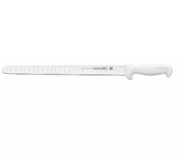 Mundial 14-Inch Granton Edge Slicer Knife with White Polypropylene Handle