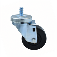 BK Resources 3SBR-4ST-HR Shelf Casters & Leveling Feet