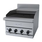 Thumbnail image #1 for Garland G24-BRL 24-Inch Countertop Gas Charbroiler, Ceramic Briquette, Manual Burner Valves, Stainless Steel