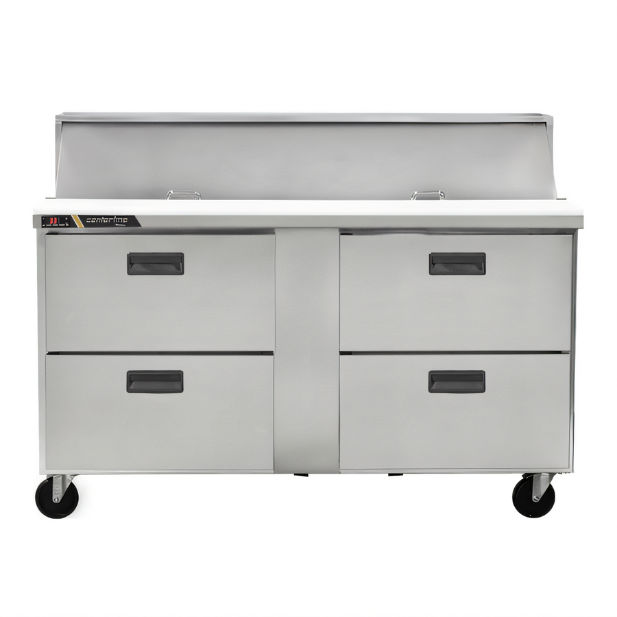 Product image #1 for Centerline by Traulsen CLPT-6024-DW 60-Inch Compact Mega Top Refrigerated Prep Table with 4 Drawers