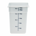 Thumbnail image #1 for Cambro CamSquare 22 Qt Natural White Square Polyethylene Food Storage Container with Handles