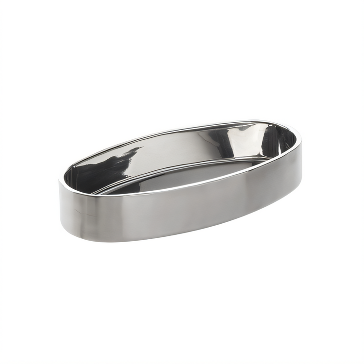 Product image #1 for American Metalcraft 128 oz. Satin Double Wall Oval Serving Bowl