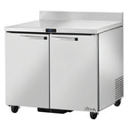 Thumbnail image #1 for True Mfg. - General Foodservice SPEC SERIES TWT-36-HC~SPEC3 36-Inch Two-Section Stainless Steel Worktop Refrigerator, 2 Doors