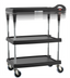 Thumbnail image #1 for Metro myCart Plus Series 3-Shelf Adjustable-Height Polymer Utility Cart
