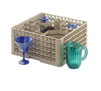 Traex Full-Size Low-Profile 5-Compartment Glass/Stemware Dishwasher Rack with 6 Extenders
