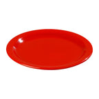 Thumbnail image #2 for CFS Brands Dallas Ware® 4350105 9-Inch Round Red Melamine Dinner Plate, Narrow Rim, Reinforced Rim and Foot Case of 48