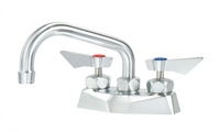 Krowne Diamond Series Deck Mount Faucet with 6-Inch Swing Spout, 4-Inch Centers