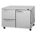 Thumbnail image #1 for Turbo Air PRO Series 48-Inch 2-Section Undercounter Freezer with 1 Door and 2 Drawers